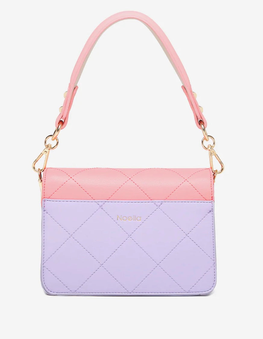 Noella - Blanca Multi Compartment Bag Coral/Purple/Nude