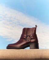 Ca´Shott - CASRIKKE Chelsea Biker Boot Pull Up Leather - Coffee