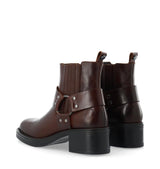 Ca´Shott - CASRIKKE Chelsea Biker Boot Pull Up Leather - Coffee