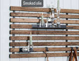 House of Sander 2Easy reol – smoked olie, sort vægsupport (52×130 cm)