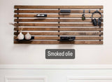 House of Sander 2Easy reol – smoked olie, sort vægsupport (52×130 cm)