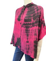 Cofur - DIVA blouse - OneSize - Fuchsia tie-dye