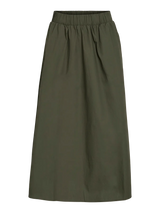 Vila VISOPHIE HW Ankle Skirt i grøn