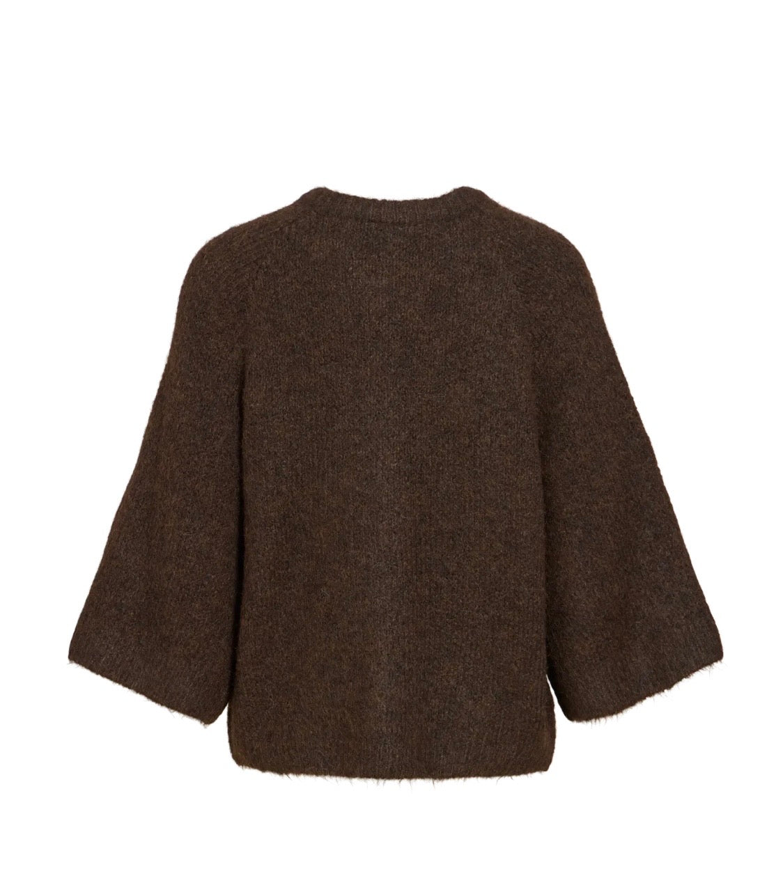 VIBOWS Knit Cardigan Coffee Bean til dame