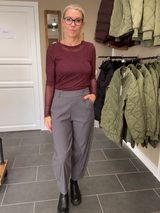 Black Colour Beverly Barrel Pant 41010 – Steel Grey