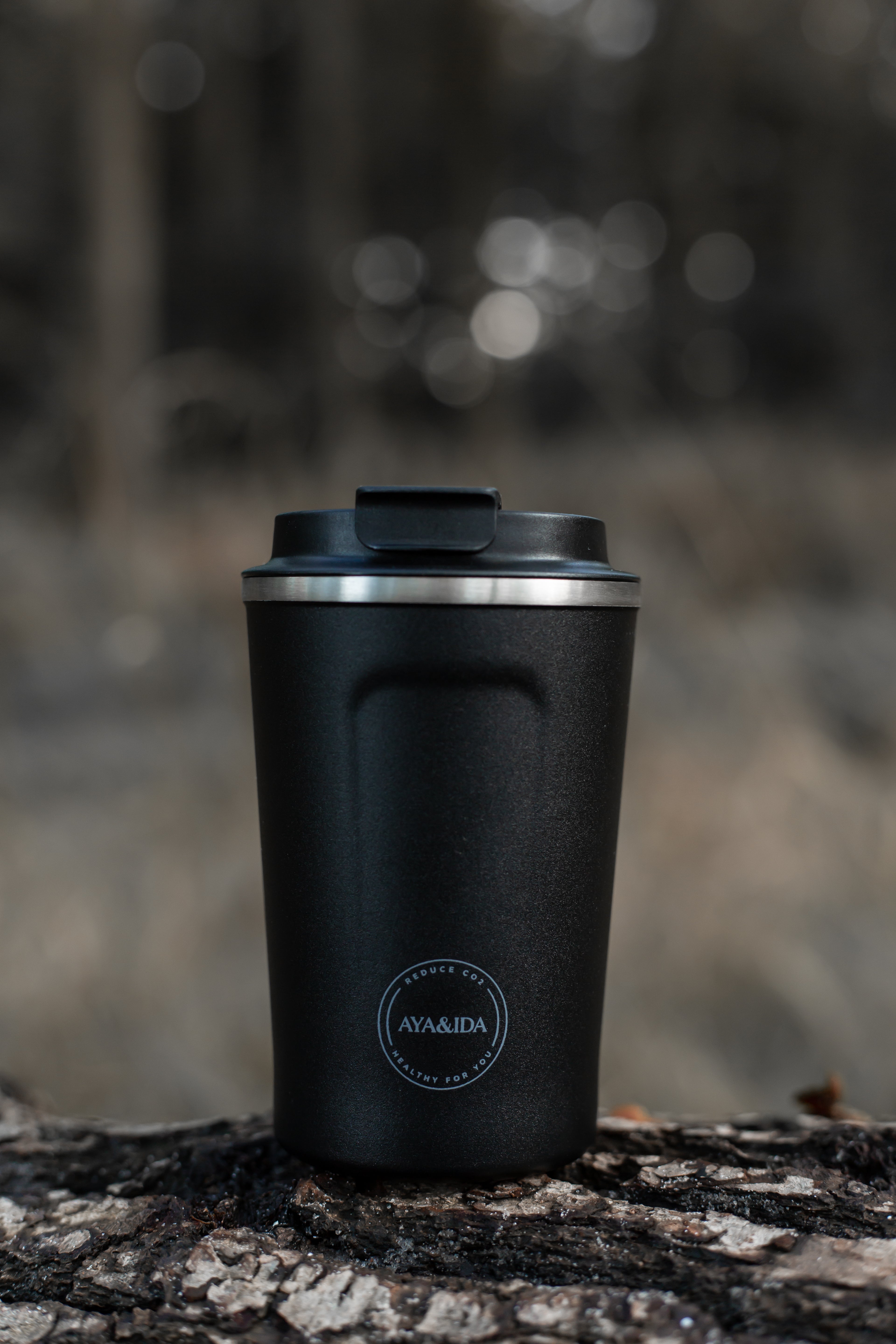 AYA&IDA - CUP2GO - Matte Black - 380 ml