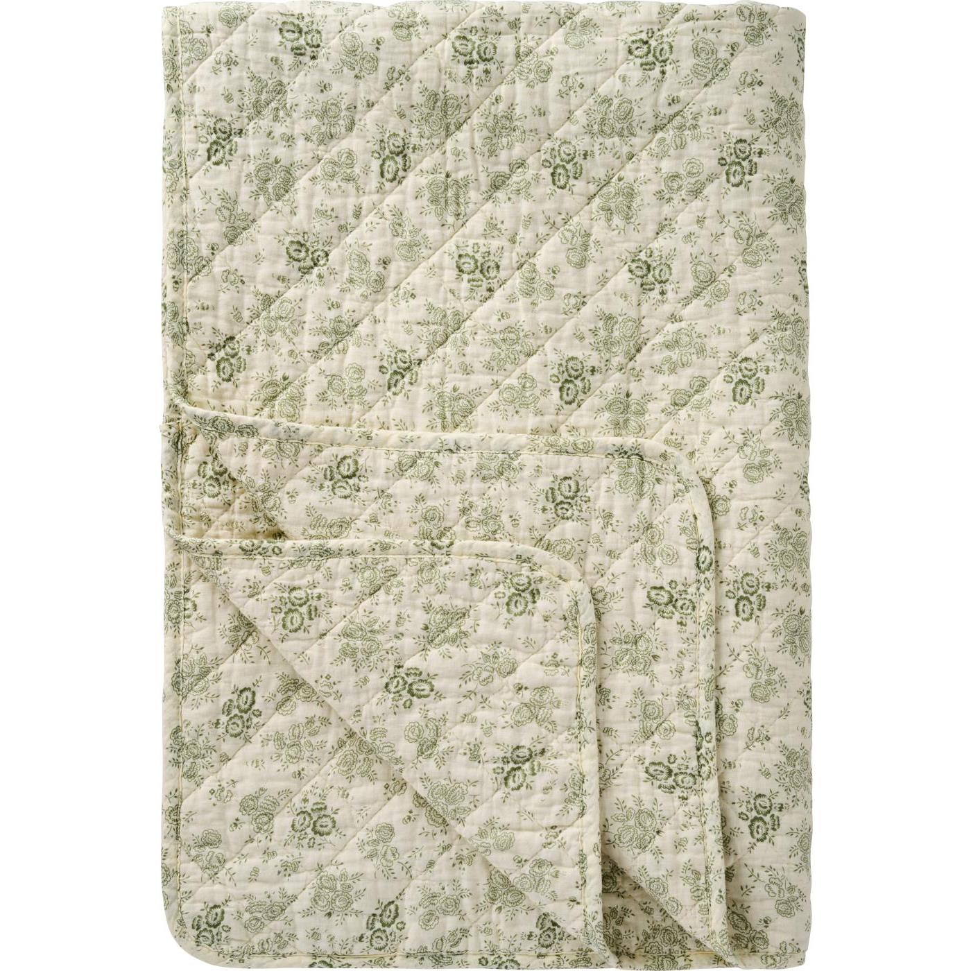 Ib Laursen - Quilt m/støvgrønne blomster