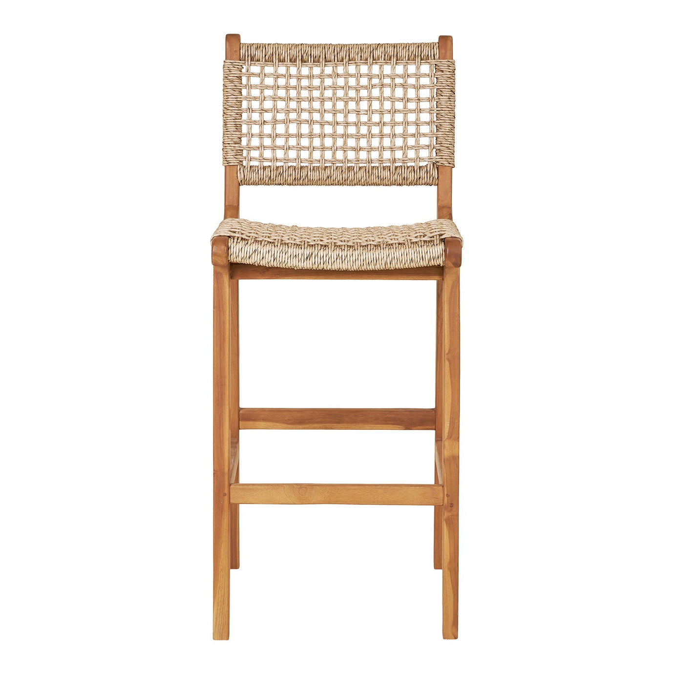 House Nordic Derby stol med flettet PE-rattan sæde