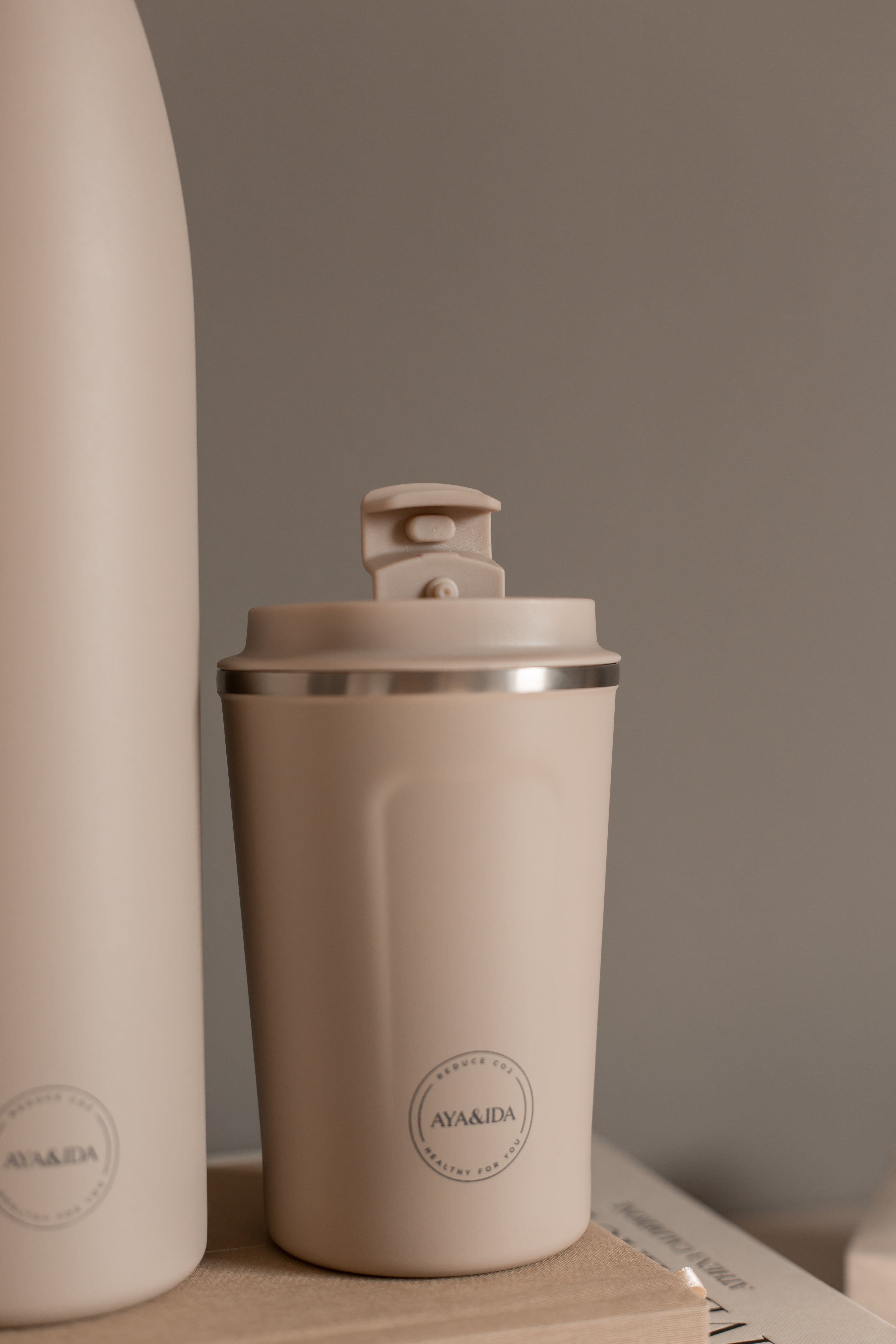 AYA&IDA - CUP2GO - Cream beige - 380 ml