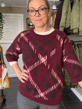 Street One Fluffy Jacquard Sweater 303960 – Rustic Rouge
