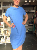 Tamar Dress – Hørkjole med Lommer – Royal Blue – GR Nature