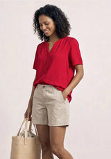 Street One bluse i salsa red