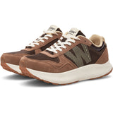 WODEN Mathilde Runner i Chocolate Multi – LWG ruskind & upcycled fiskelæder