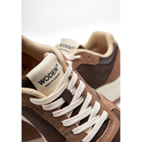 WODEN Mathilde Runner i Chocolate Multi – LWG ruskind & upcycled fiskelæder