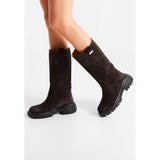 WODEN Lea Suede WS167 – Chocolate ruskindsstøvle med let EVA-sål