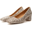 WODEN Marie Low Glitter WS189 – 763 Multi pumps med 5,5 cm hæl