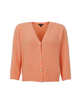 Black Colour Bella cardigan apricot med perlemorsknapper