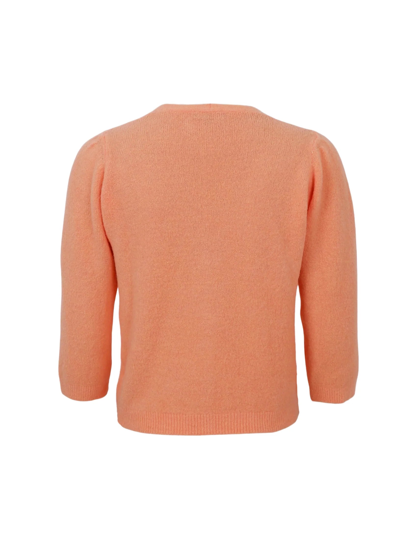 Black Colour Bella cardigan apricot med perlemorsknapper
