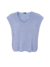 Black Colour Bjoerk vest lys blå i mohair