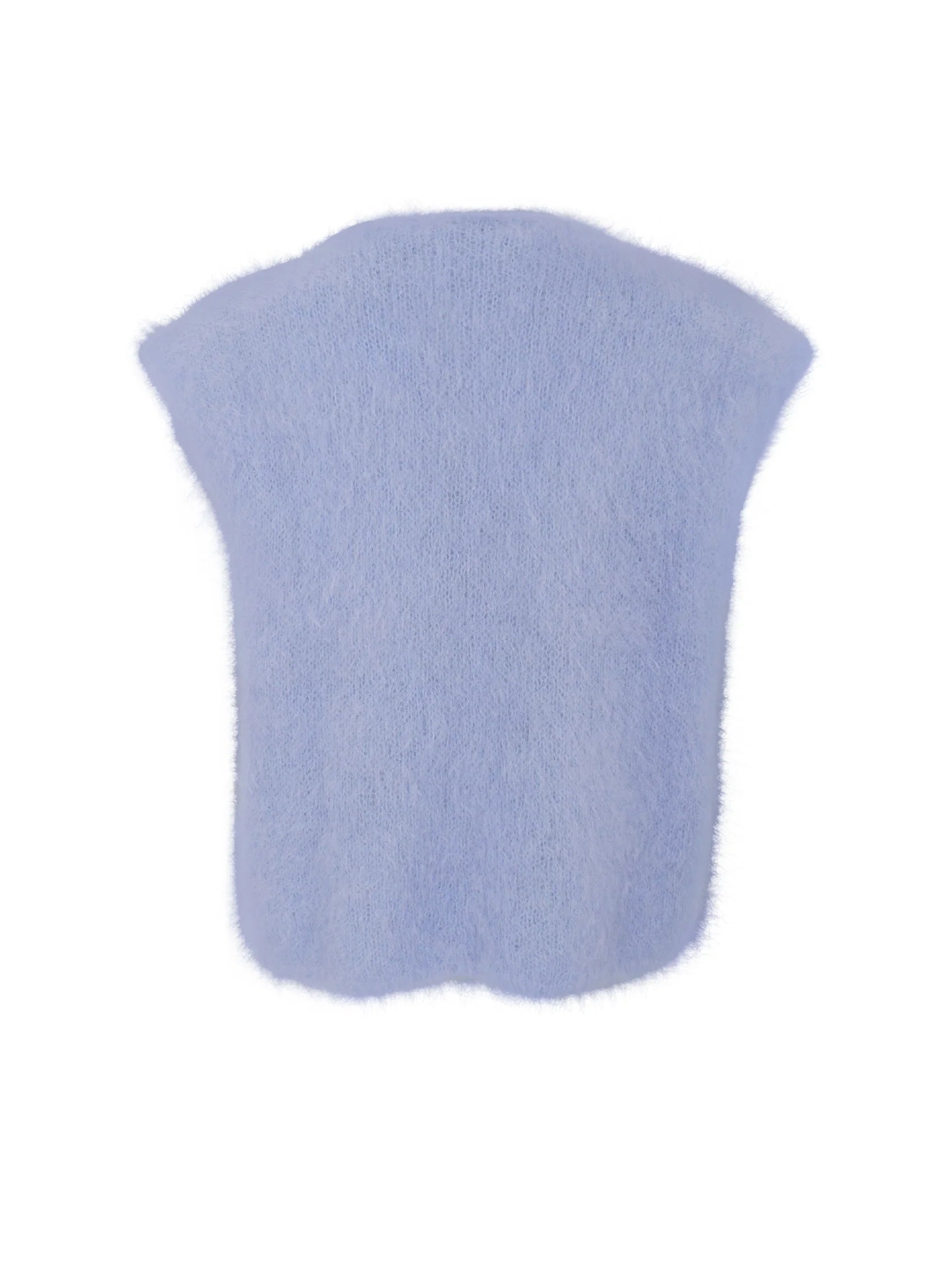 Black Colour Bjoerk vest lys blå i mohair