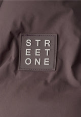 Street One Short Padded JKT brun quiltet overgangsjakke