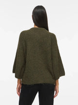 Fluffy cardigan i Forest Night fra VILA