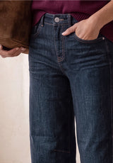 Street One Karlie Barrel Leg jeans med Loose Fit og High Waist