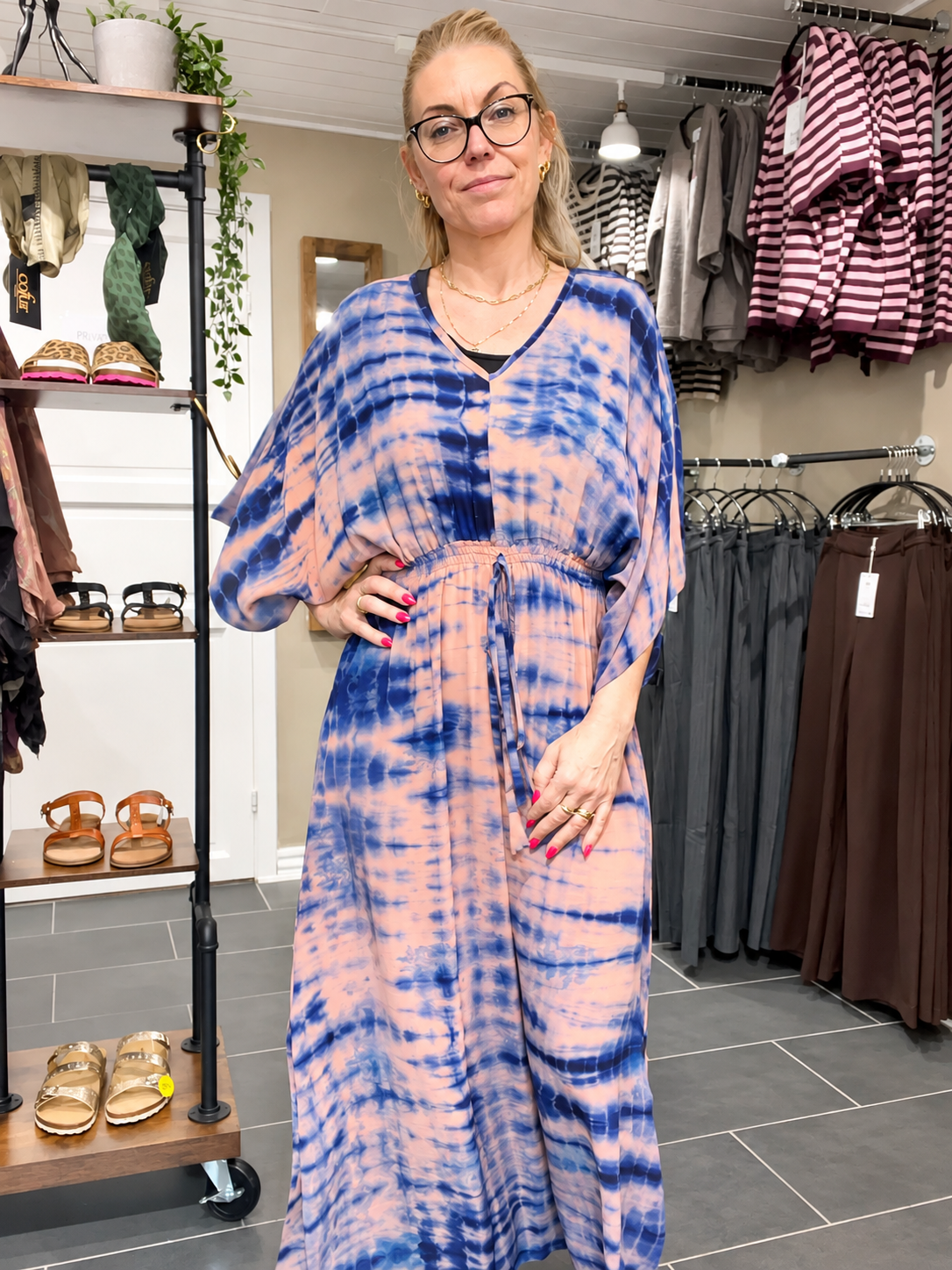 Cofur Lombok Dress S27 – rosa og klar blå