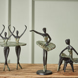 Dekorativ ballerina i jern med rustikt vintage look