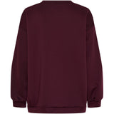Marta du Chateau bordeaux sweatshirt med pink skrift