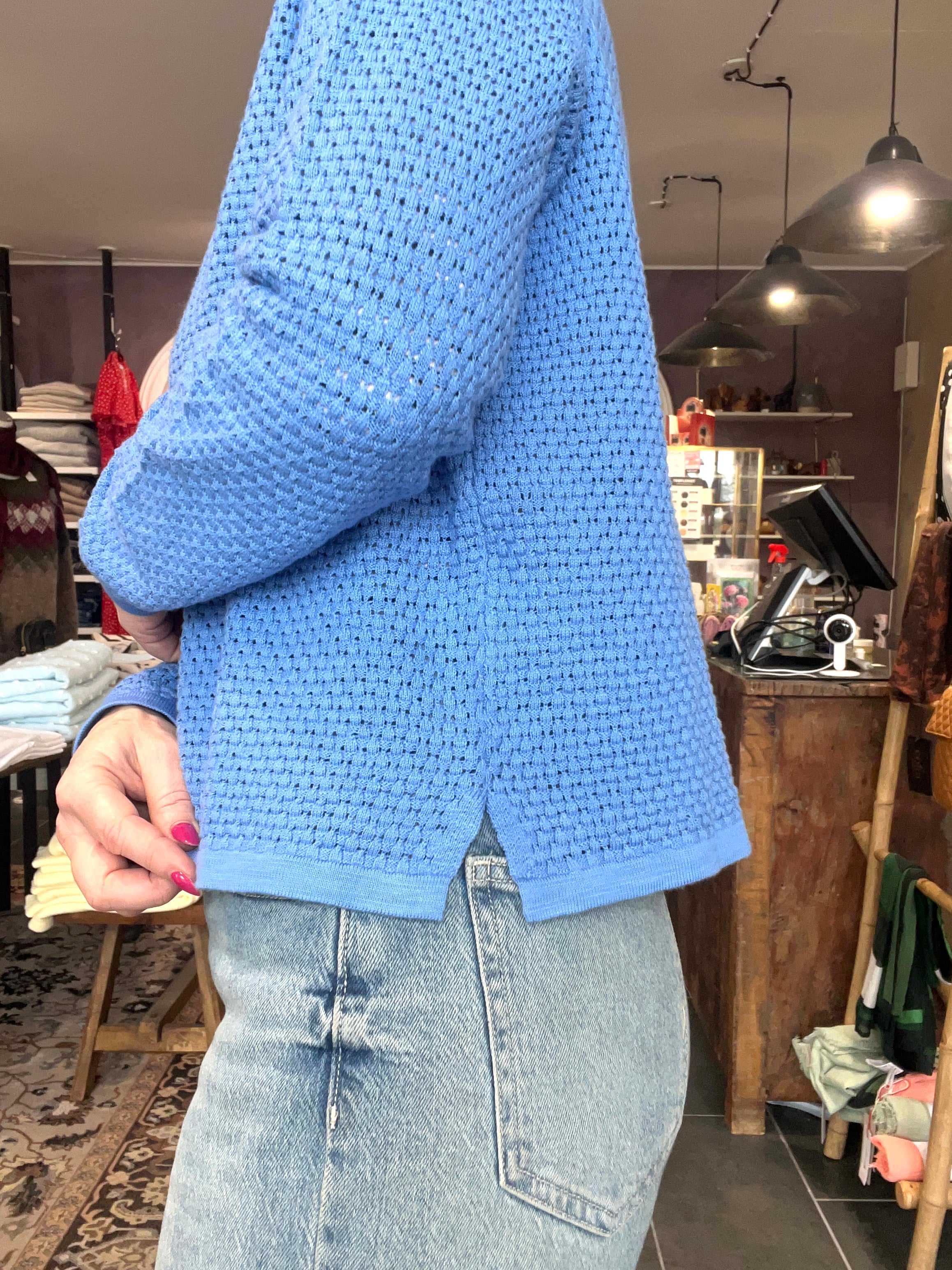 Mansted bomulds cardigan dame