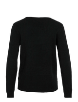 v neck viril strik fra Vila i sort