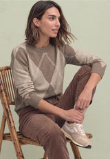 Street One Cosy Sweater 303970 Sanded Amber Melange