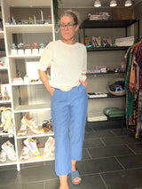 Sommer bukser i klassisk denim look