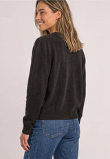 Street One Cosy Cardigan med rund hals og knapper