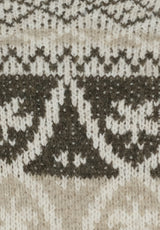 Marta du Château JOCELYNE strikkjole i calce fango beige – onesize knælang kjole