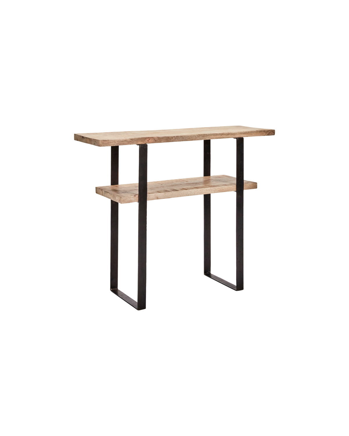 House Doctor HDWoda konsolbord i natur mangotræ med sort jernramme, 90×75×30 cm