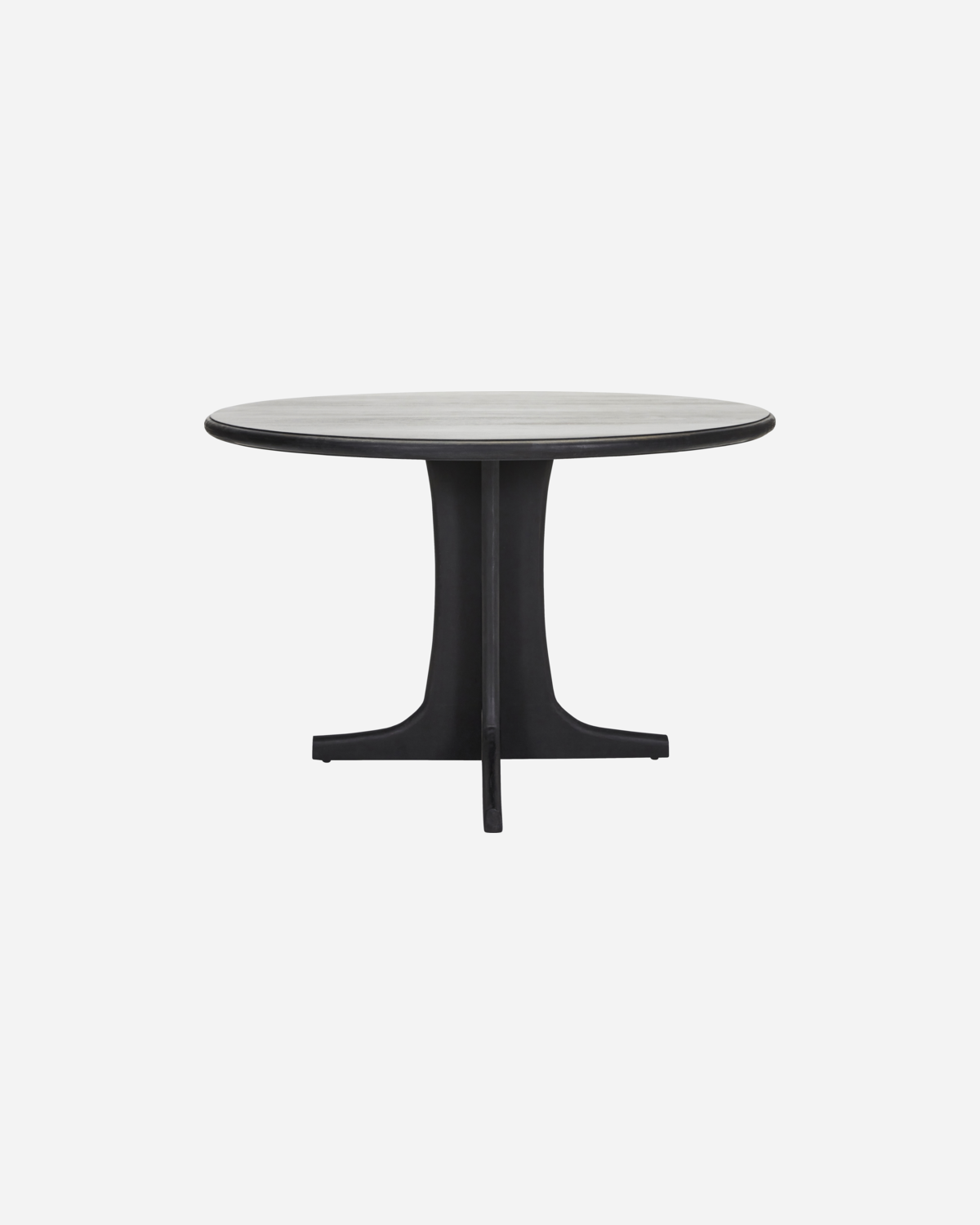 House Doctor HDShaker rundt spisebord i sort mangotræ, Ø120 cm, shaker-stel