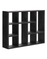 House Doctor HDDisplay sort hylde i mangotræ med små rum, 48×64×13 cm