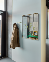 House Doctor HDMirror vægspejl med gylden stålramme, 80×60 cm