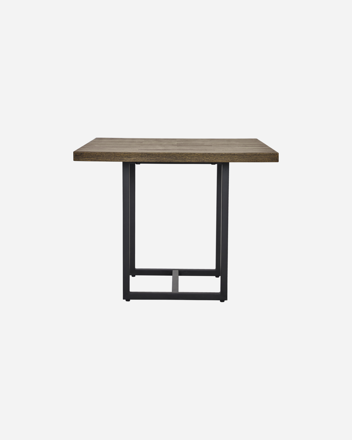 House Doctor HDTnak spisebord i natur mangotræ med sort jernstel, 90×90×74 cm