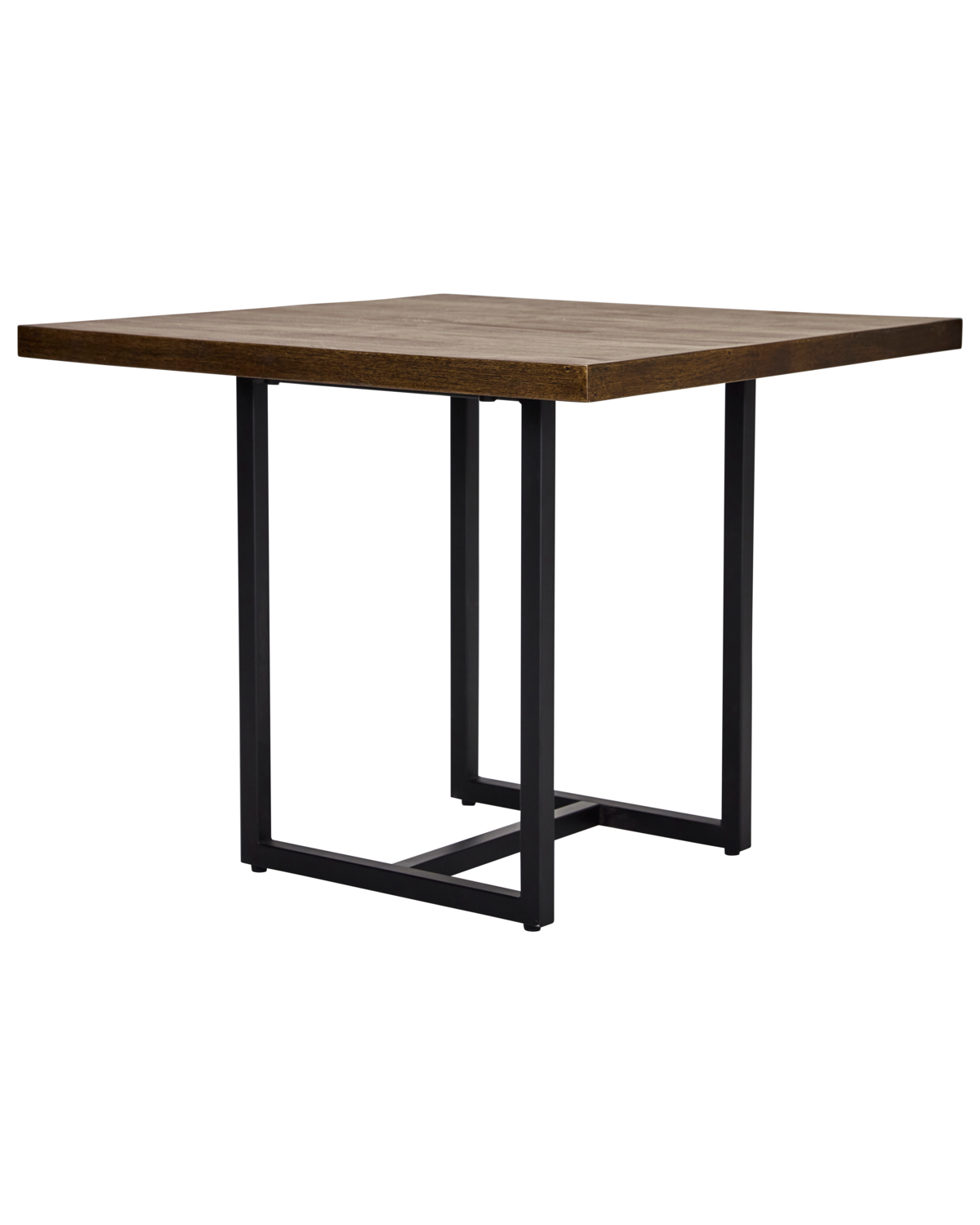 House Doctor HDTnak spisebord i natur mangotræ med sort jernstel, 90×90×74 cm