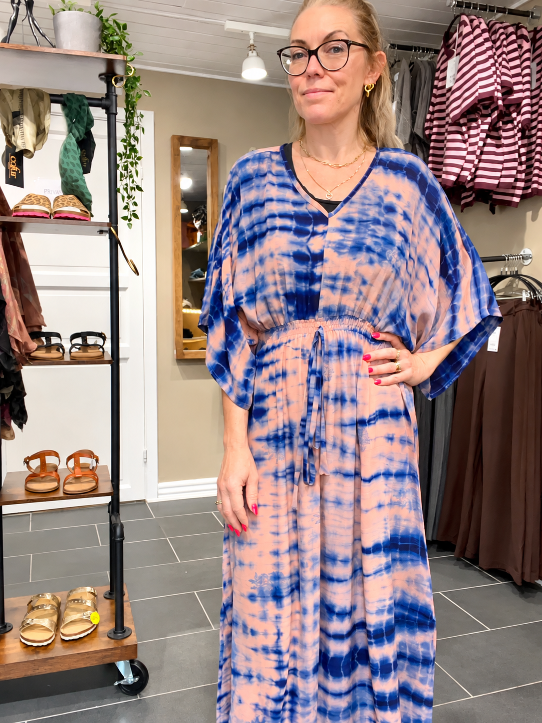 Cofur Lombok Dress S27 – rosa og klar blå