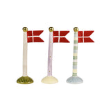Håndmalet keramikflag fra Speedtsberg