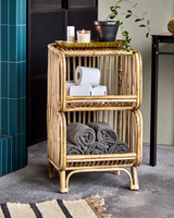 House Doctor HDShelf sidebord i natur rattan – håndlavet, 42×71×40 cm