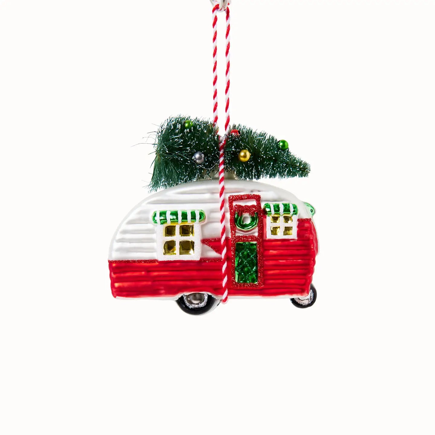 By Vivi Ornament Camper – mundblæst glasjulepynt med retro look