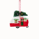 By Vivi Ornament Camper – mundblæst glasjulepynt med retro look