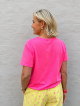 Kortærmet bomulds T-shirt med print