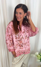 Marta Du Chateau bluse med romantisk print