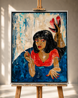 “Uma” – Originalt maleri af Marie Bravo Morales (Akryl på lærred)